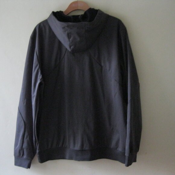 Mondetta Men's Outdoor Project Full Zip Adjustable Hooded Active Jacket, grey XL - Picture 6 of 14